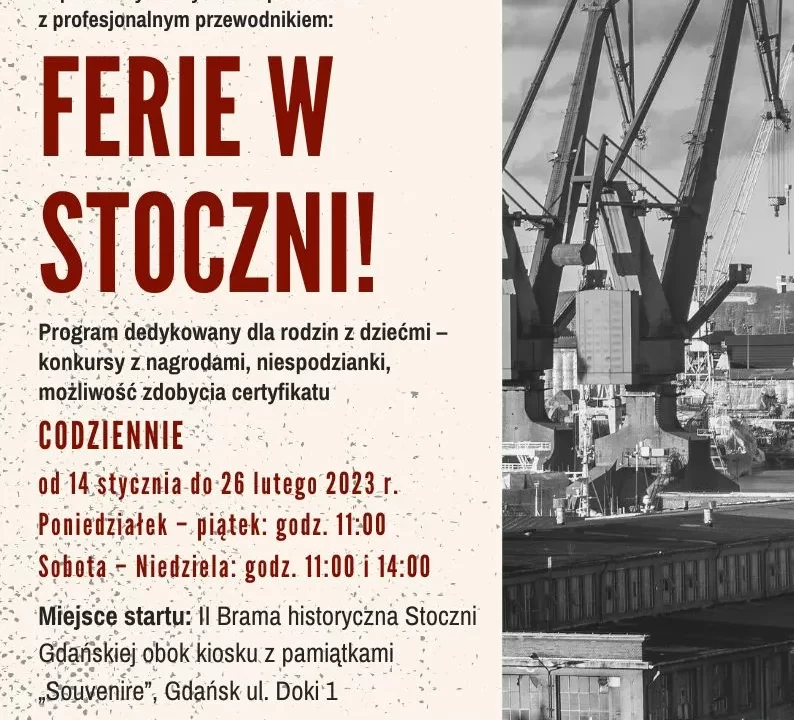 Ferie w stoczni zwiedzanie stoczni MFH gdańsk